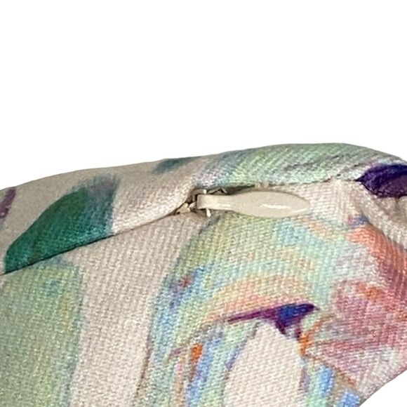 ETTA VEE - COLORFUL ABSTRACT PATTERN PILLOW - 18” x 18” - EXCELLENT CONDITION - Picture 2 of 5